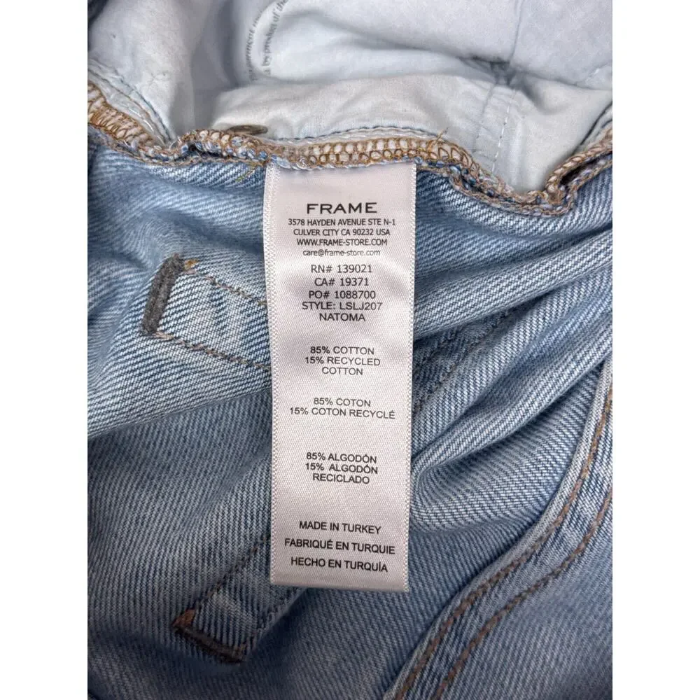 FRAME Jeans 30 Womens Le Slouch Distressed Slouchy Straight Denim